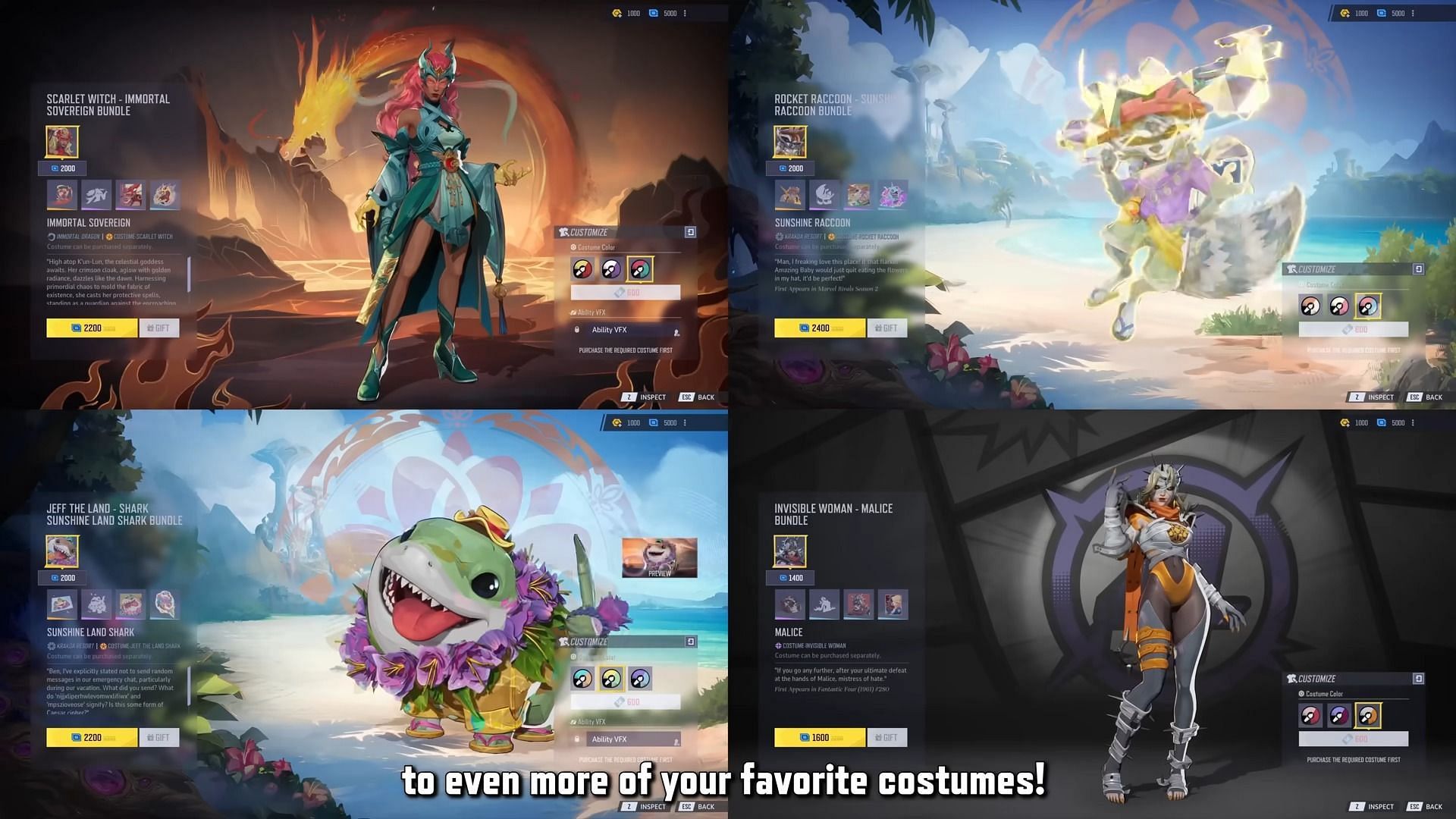 The new Chroma Color variants (Image via NetEase Games)